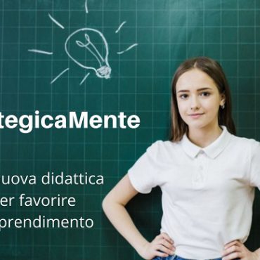 ragazza alla lavagna in classe