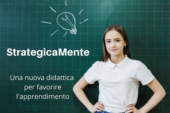 ragazza alla lavagna in classe