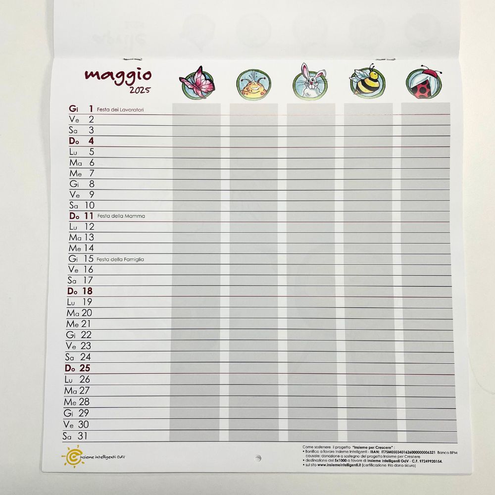 Calendario solidale di Atelier di Pensieri